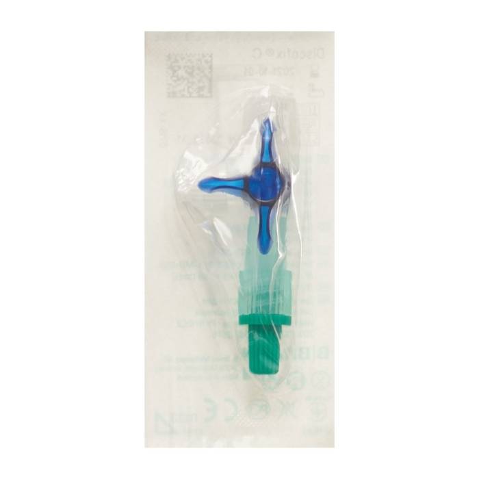 Discofix C Rubinetto a 3 vie a 2 chiusure blu