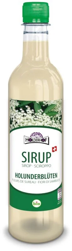 HOLDERHOF Sciroppo di fiori di sambuco biologico, bottiglia da 5 dl