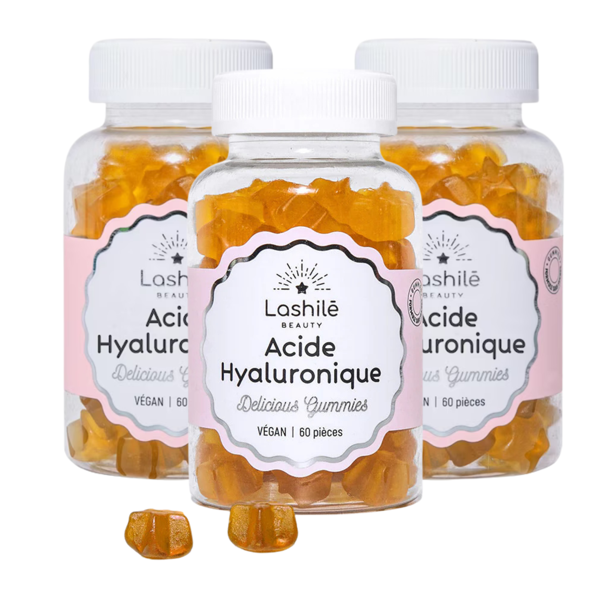 3x Lashilé Acide Hyaluronique Gummies 150g