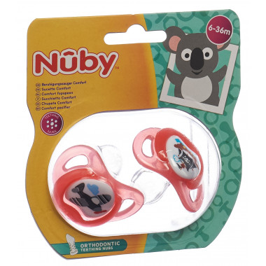 Nuby Nuggi Prisma ortodontico 6-36 mesi 2 pezzi