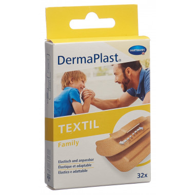 Dermaplast Textil Family Strips assortiment 32 Stück