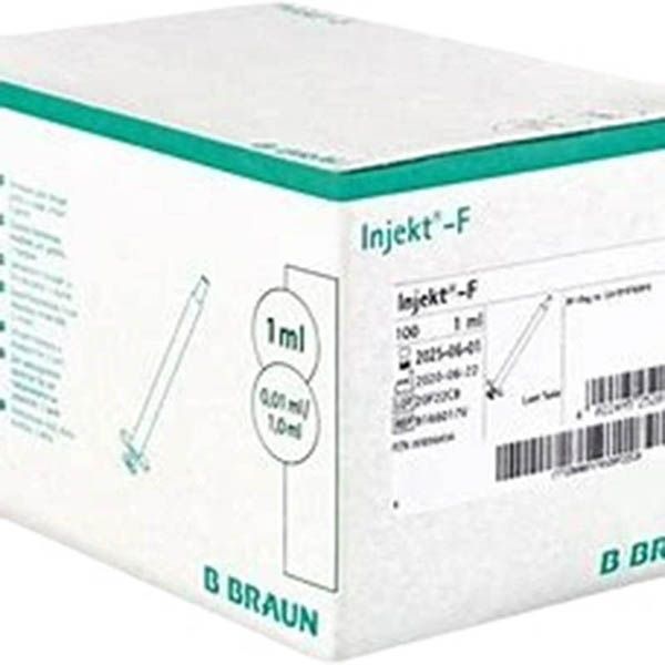 B. BRAUN Injekt H siringa dosatrice fine 1ml Solo 100 pezzi
