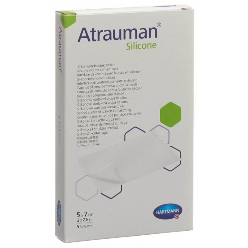 Atrauman Silicone 5x7cm sterile 5 pezzi