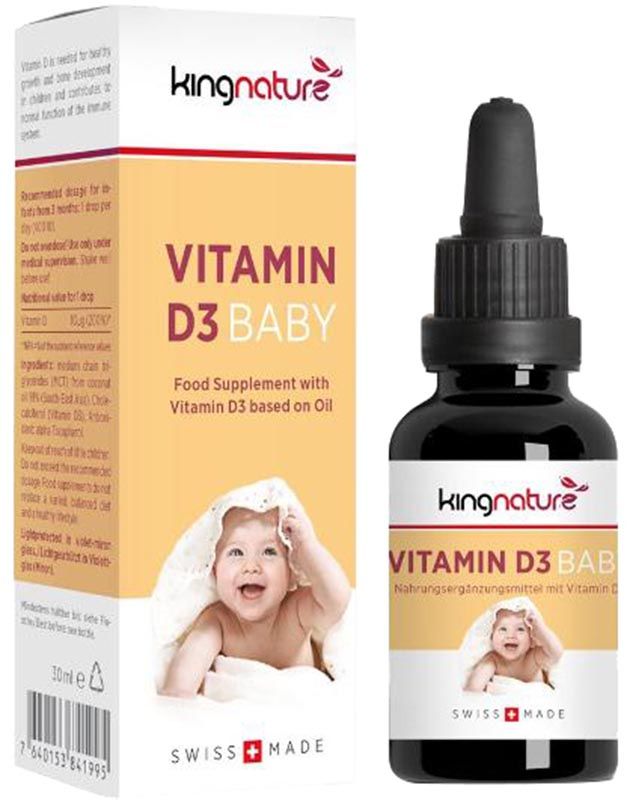 Kingnature VITAMINA D3 BABY 400 UI Gocce Fl 30ml