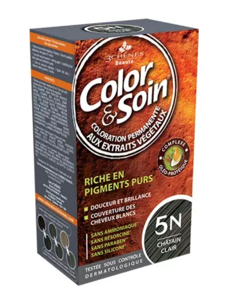 COLOR & SOIN Colorazione 5N chât clair (n) 135ml