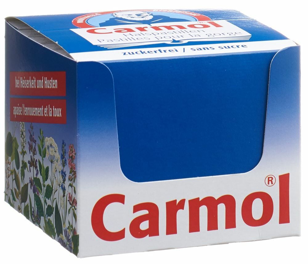 CARMOL pastiglie per la gola senza zucchero 45g