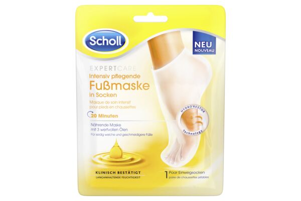 Scholl Maschera per piedi a cura intensiva 3 pieghe Oil Com 2 pezzi