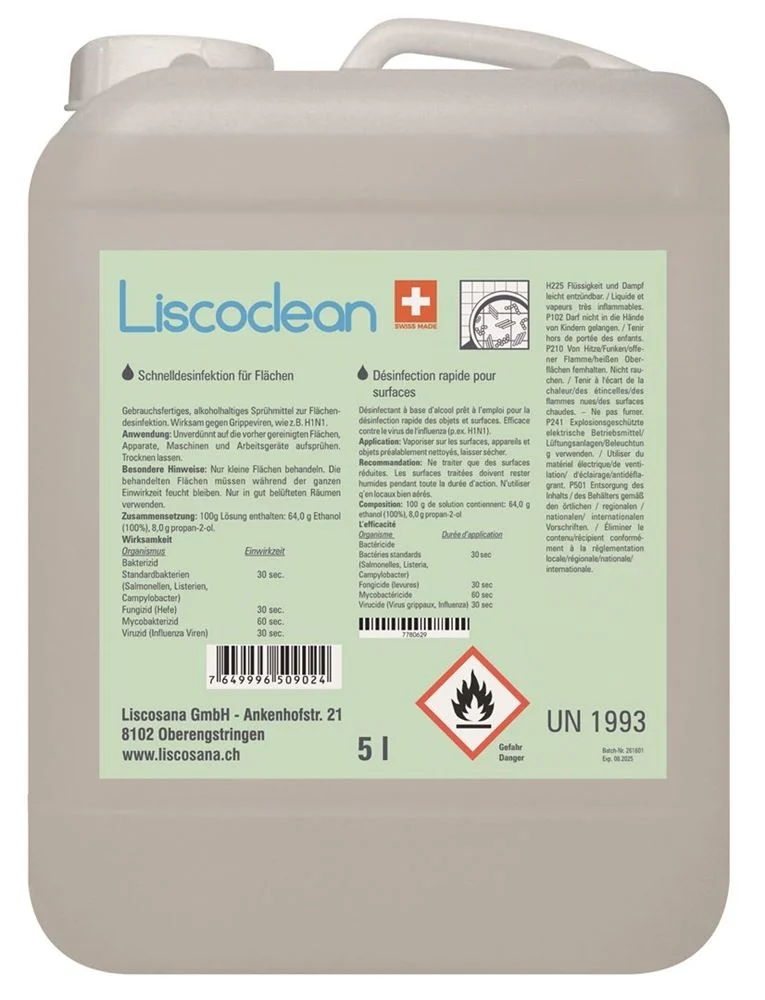 LISCOCLEAN disinfettante per superfici lavanda tanica 5 lt