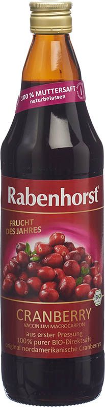 Rabenhorst Succo Madre di Mirtillo Rosso Biologico Fl 750ml
