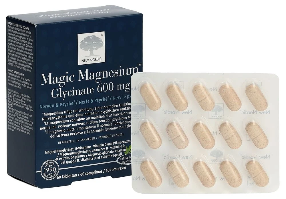 NUOVO NORDIC Magic Magnesio Glicinato Tabl 60 pezzi
