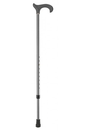 Bastone Ossenberg in metallo grigio 74-94cm Derby
