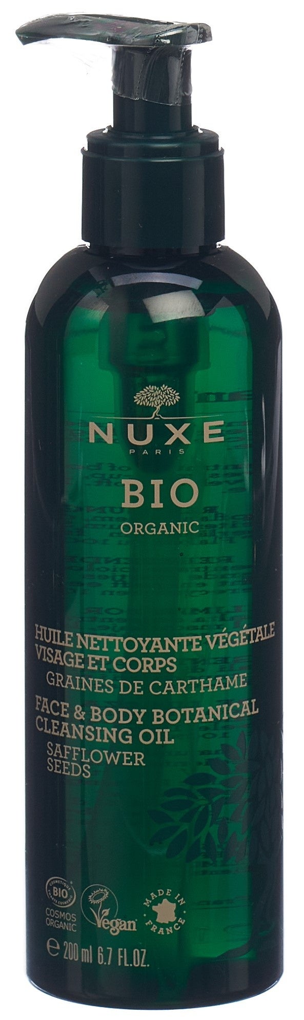 Nuxe Bio Huile Nettoyant Végétale 200ml