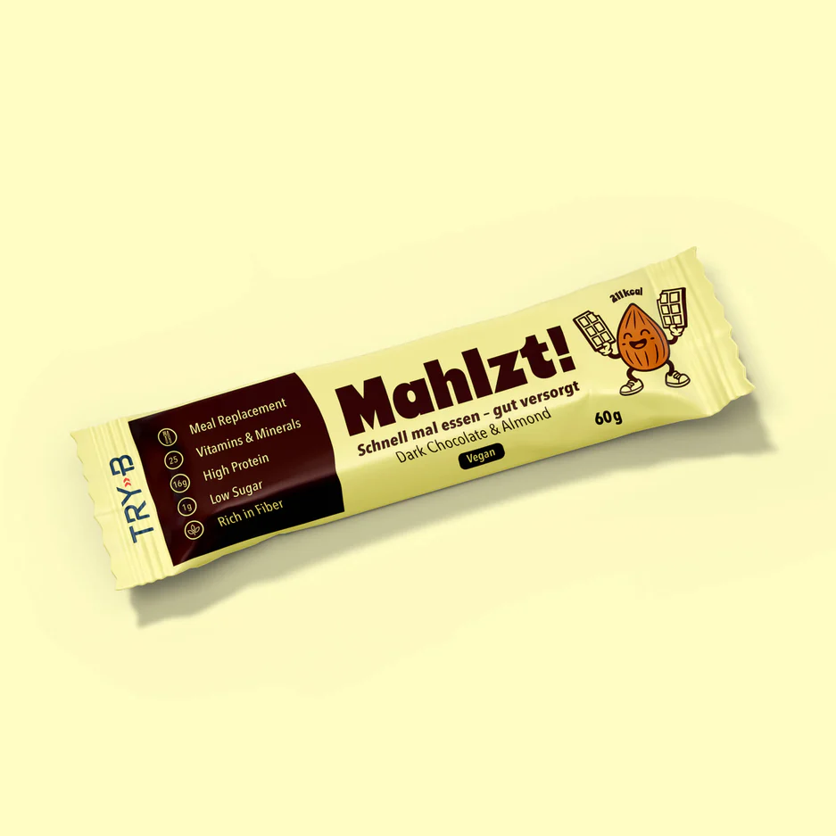 TRY-B Barretta sostitutiva del pasto al cioccolato fondente e mandorle 60g