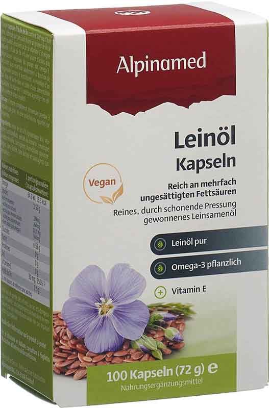 Capsule di olio di lino ALPINAMED 100 Capsule
