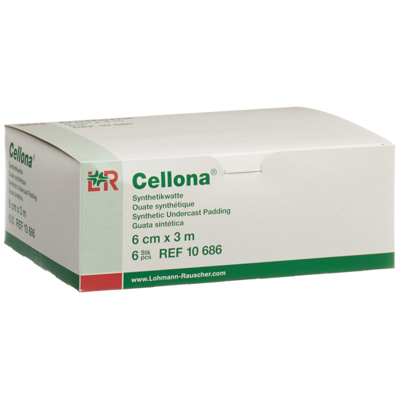 Ovatta sintetica Cellona 6cmx3m bianca in rotolo 6 pezzi