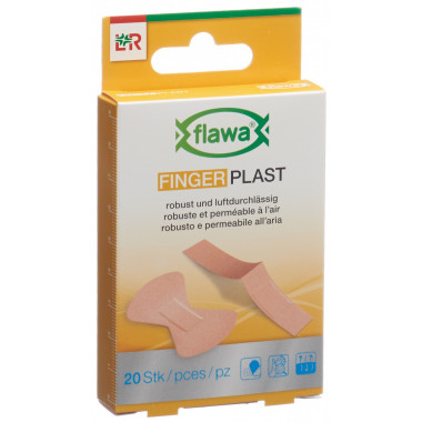 Flawa Finger Plast Cerotti tessili robusti 2 misure 20 pezzi