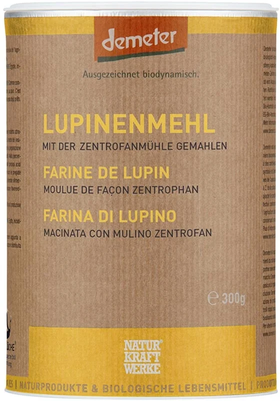 NaturKraftWerke Farina di lupini Demeter 300 g