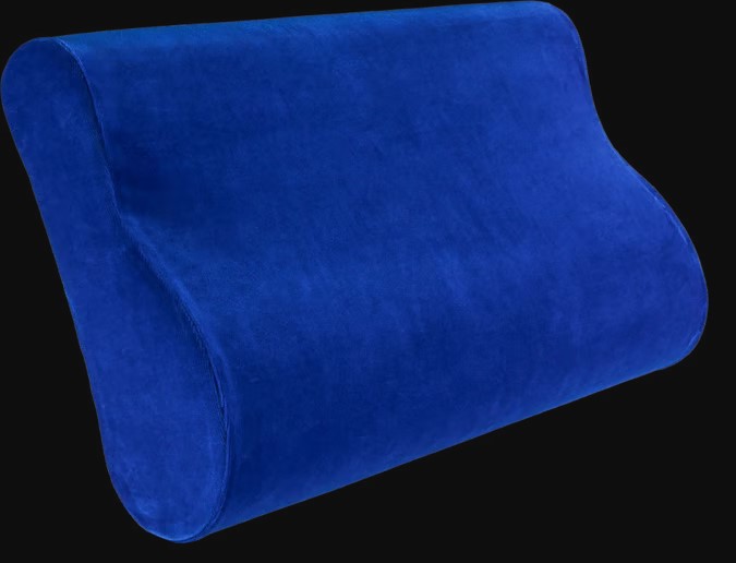 Cuscino per il collo ELSA 50x9cm in velluto con rivestimento royal