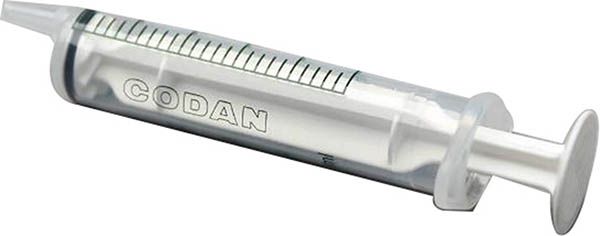 CODAN Siringa monouso 5ml Luer centrica 100 pezzi