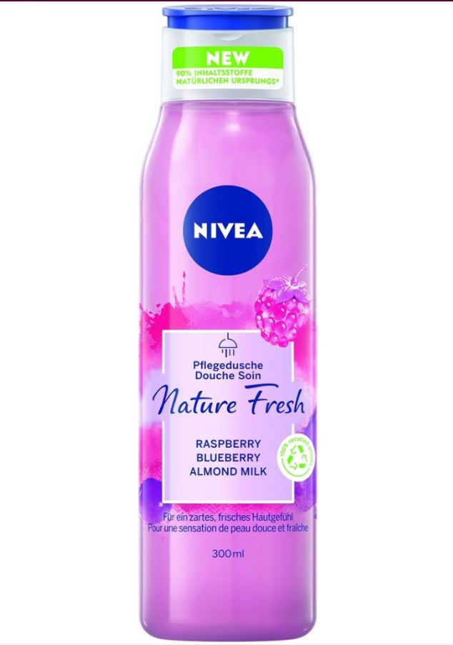 Nivea Care Shower Nature Fresh Raspberry 300 ml