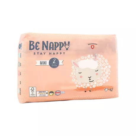 Pannolini BE NAPPY taglia 2 3-6kg mini 42 pezzi
