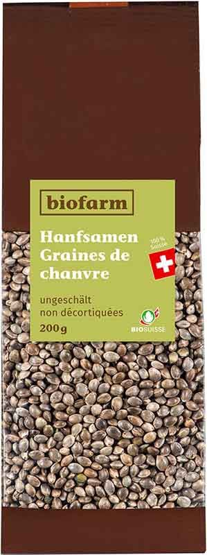 Semi di canapa BIOFARM non decorticati Bud CH 200g