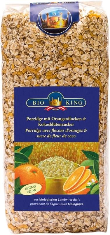 BIOKING Porridge con fiocchi d'arancia bio 500g