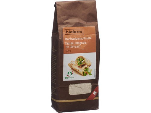 Farina integrale di grano saraceno Biofarm CH 500g