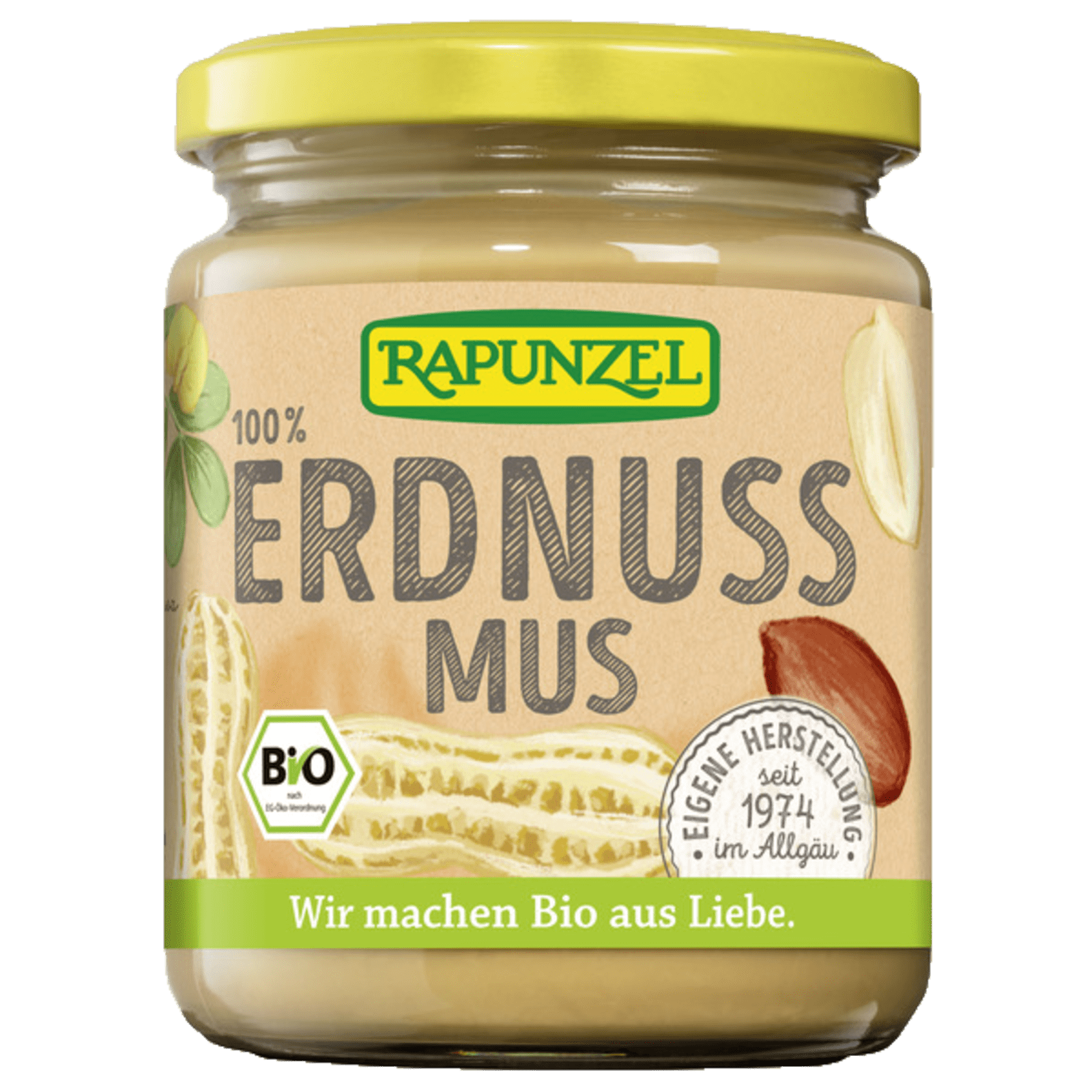 Burro di arachidi Rapunzel fine 250g