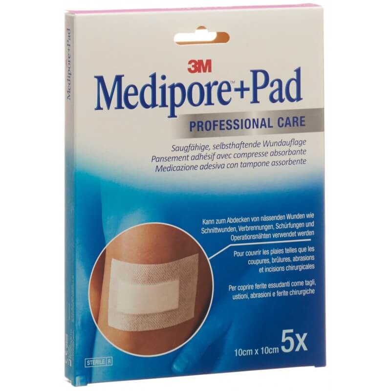 3M Medipore+Pad 10x10cm Tampone per ferite 5x5,5 cm Pezzi