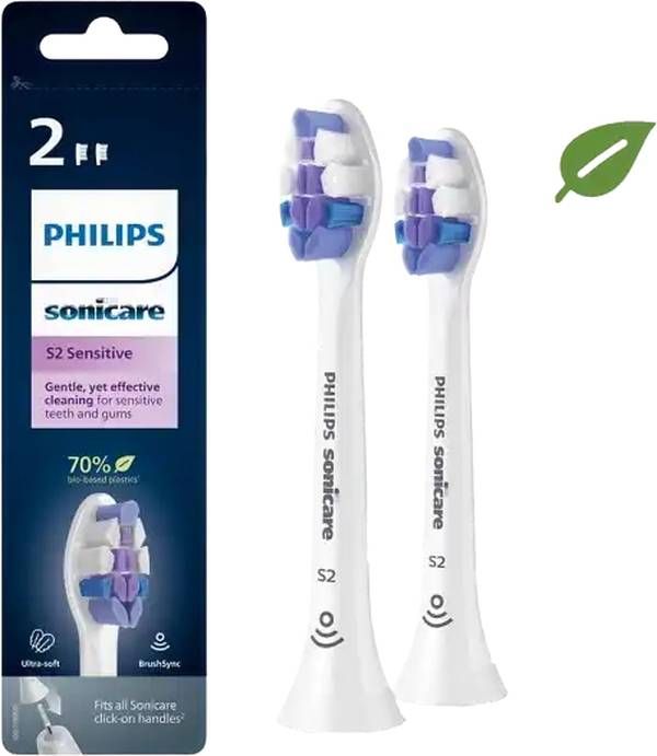 Philips Sonicare S2 Sens spazzola da tavolo bianca 2 pezzi