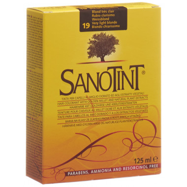 Colore per capelli Sanotint 19 bianco biondo