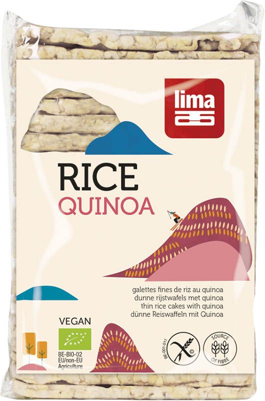 Tortine di riso Lima sottili con quinoa 130g