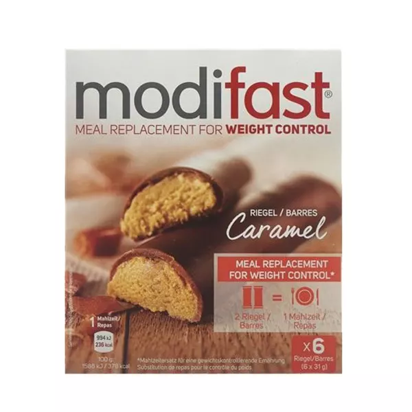 Barretta al caramello MODIFAST 6 x 31 g