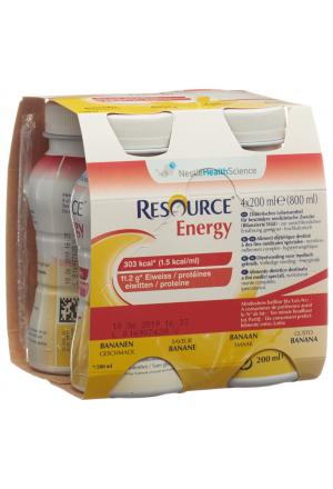 Resource Energy Banana 4 x 200 ml
