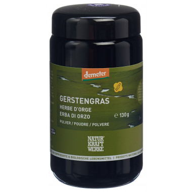 NaturKraftWerke Erba d'orzo in polvere Demeter 130g