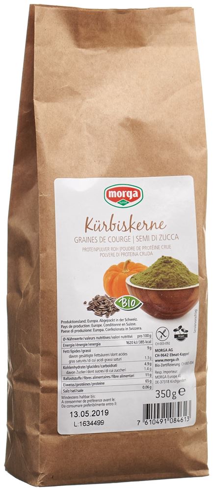 MORGA Proteine di semi di zucca Plv raw gf bio 350g