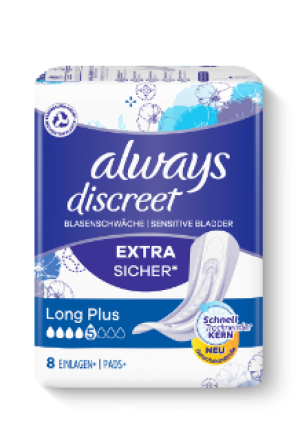ALWAYS Discreet Incontinence Long Plus (n) 8 pz.