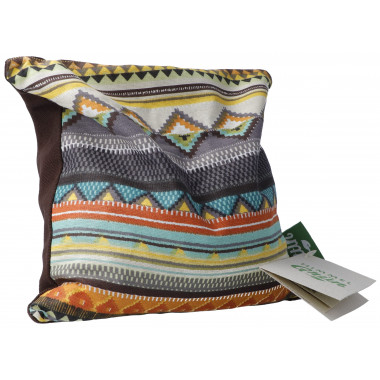 Cuscino in pietra verde ciliegia 20x20cm Inka