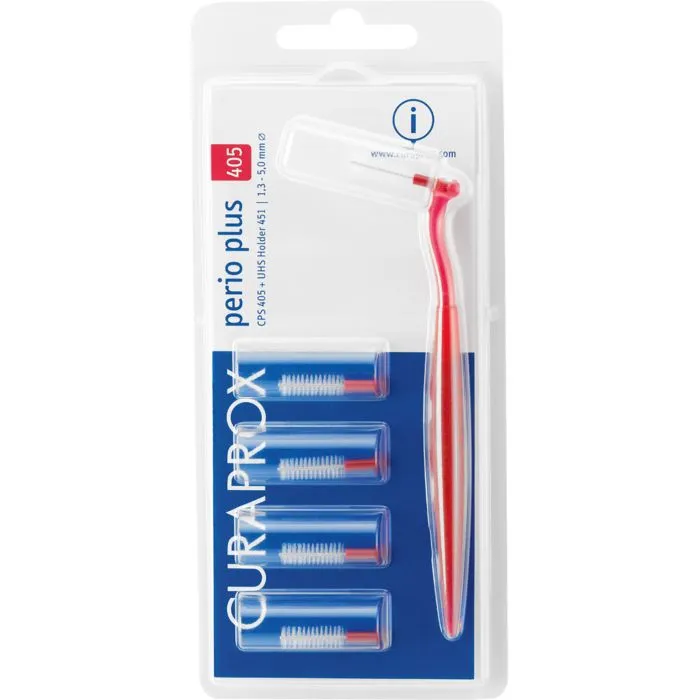 Curaprox CPS 406 perio plus 5 spazzolini interdentali + supporto