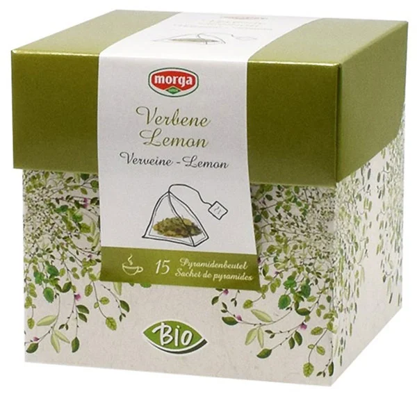 Morga Verveine Lemon Tisana in bustine piramidali biologiche, 15 pezzi