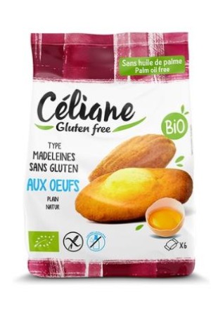CELIANE madeleine all'uovo senza glutine bio 180g