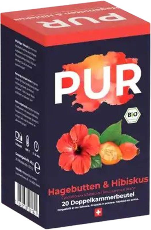 PUR Hagenbutten-Tè all'ibisco Btl 20 pezzi