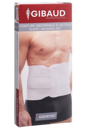 GIBAUD fascia pancia elastica taglia 2 76-90cm bianco