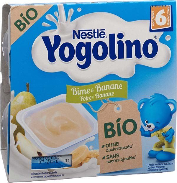 Nestlé Yogolino Bio Pera Banana 4 x 90g