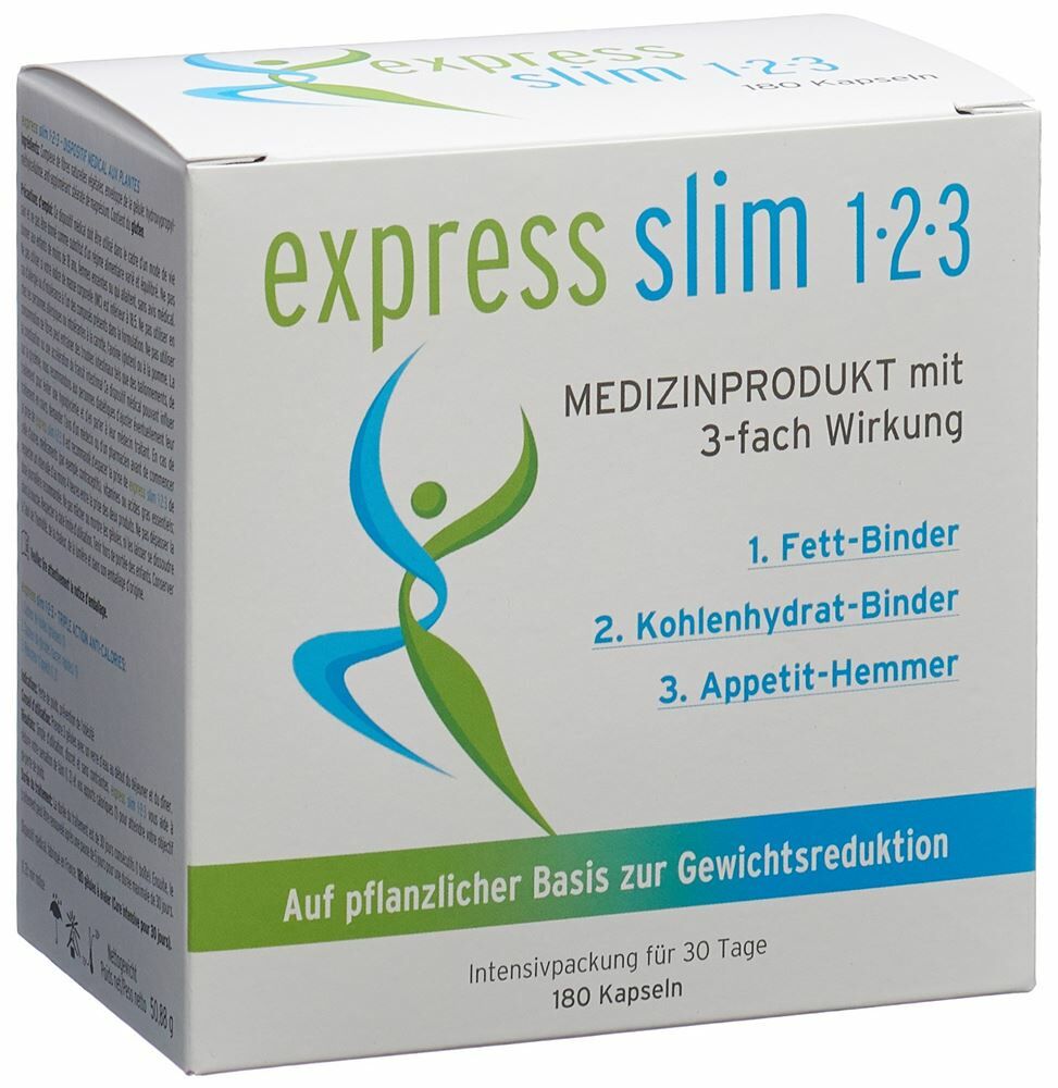 express slim 1-2-3 capsule con triplo effetto 180 capsule