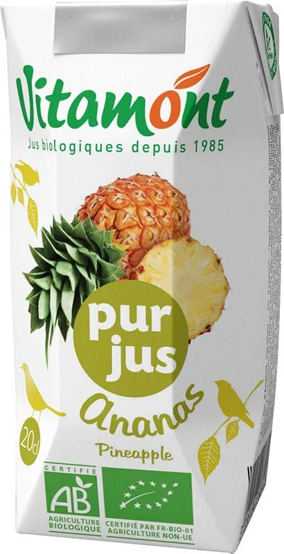VITAMONT Succo di frutta puro all'ananas 200ml