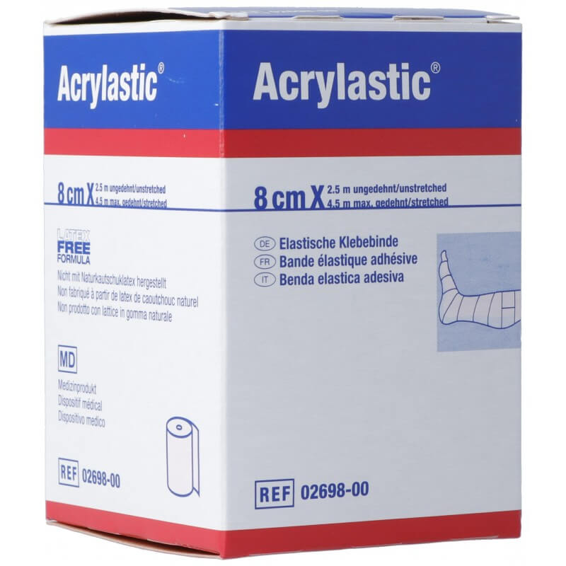 Benda gessata acrilica 2,5mx8cm elastica