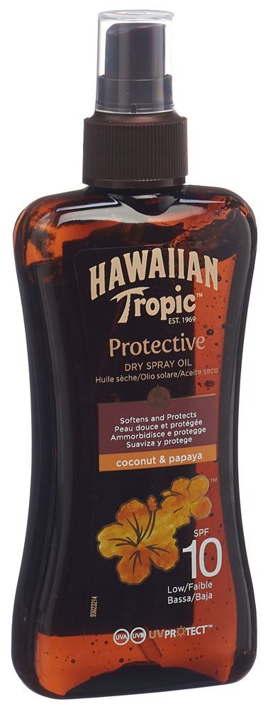HAWAIIAN TROPIC Olio solare spray secco SPF10 200ml
