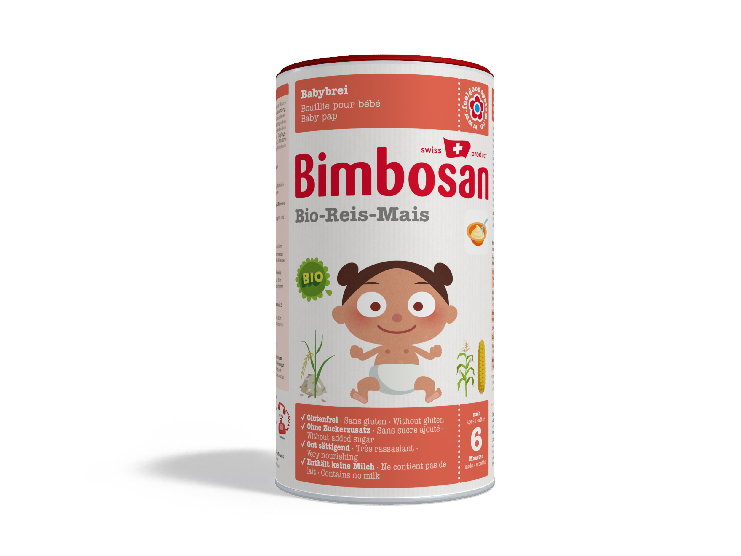 Scatola di mais di riso biologico BIMBOSAN 400g